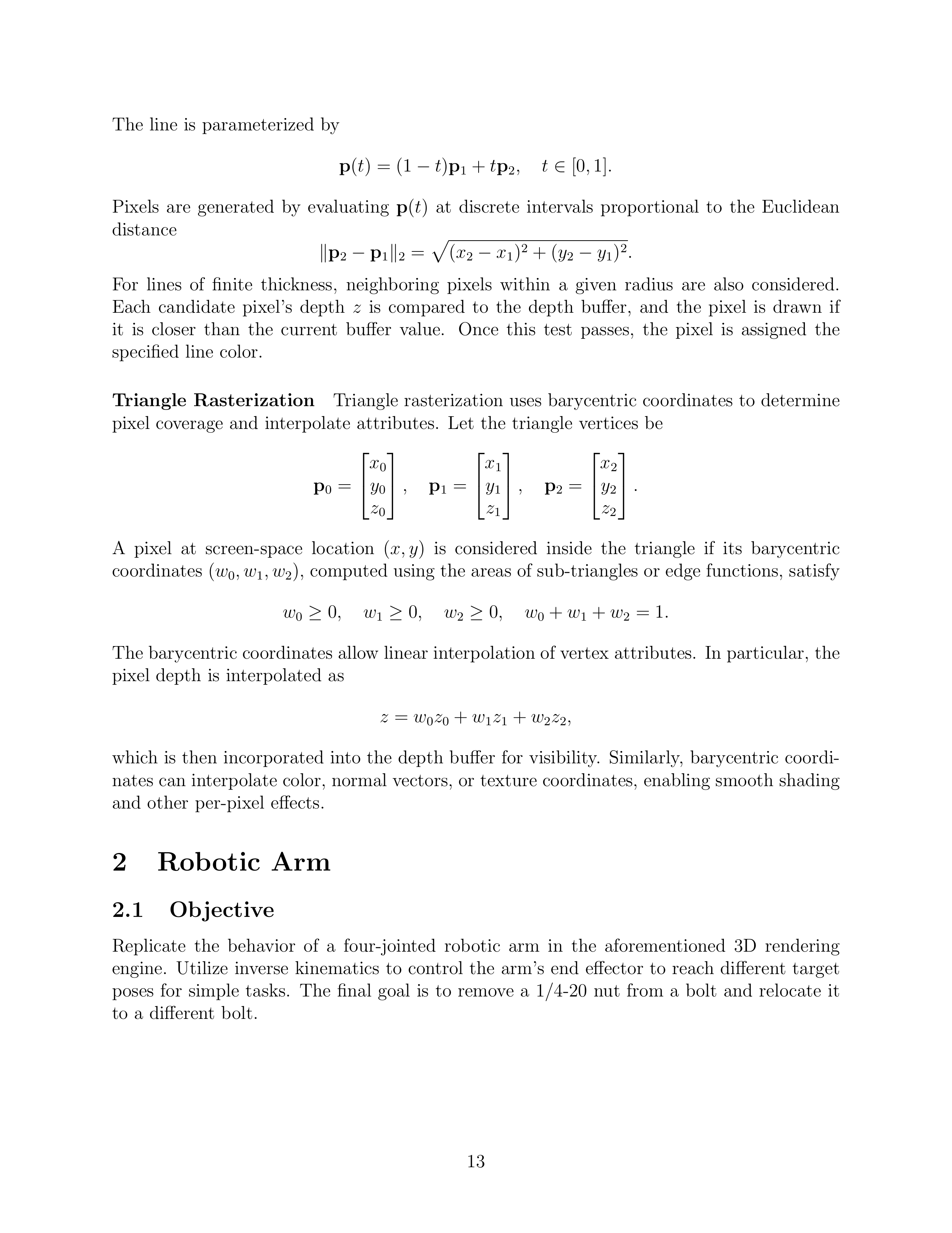3D Rendering Engine and Robot Kinematics Simulation - Page 12